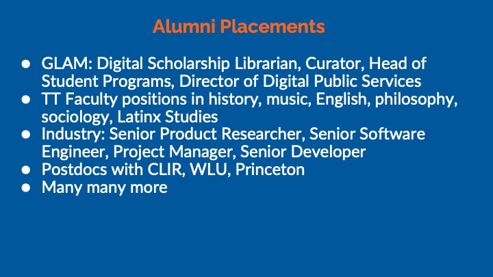 Slide: Scholars' Lab job outcomes