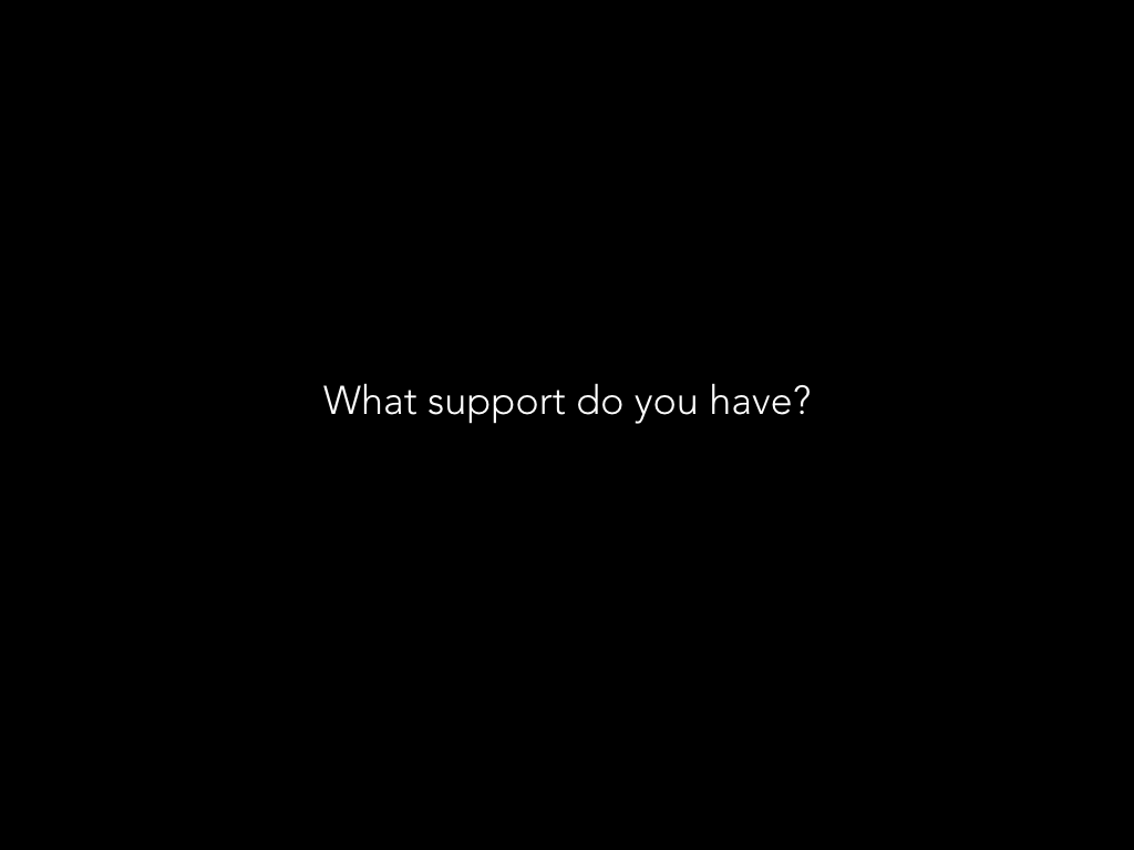 What support do you have?