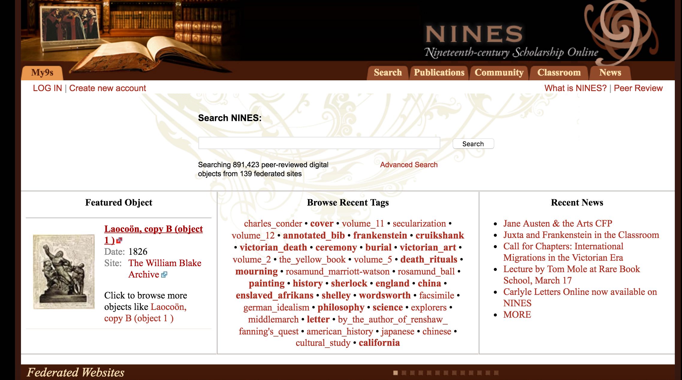 nines splash page