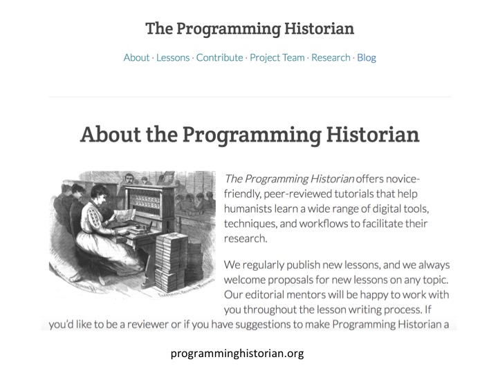 Programming Historian Slide
