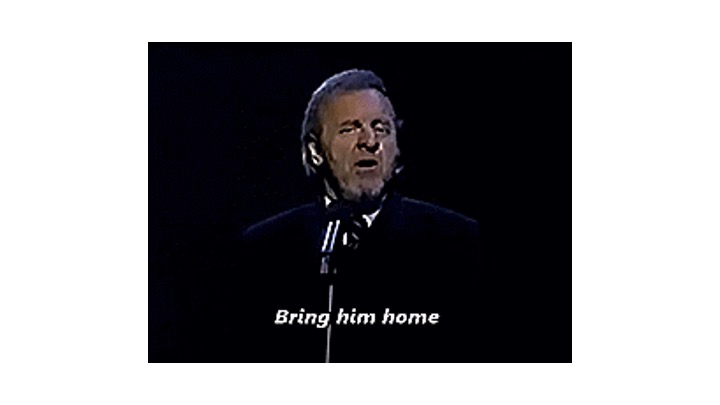 Another screen grab of Les Mis - "Bring him Home"