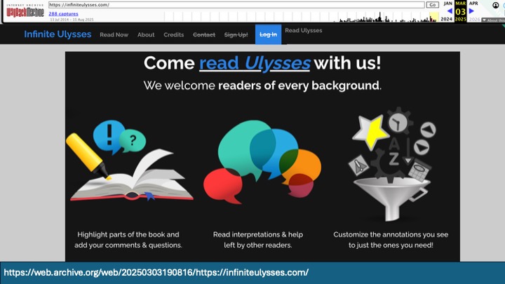 Amanda Visconti's Infinite Ulysses digital edition